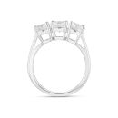 9ct White Gold 2.00ct Lab Grown Diamond Trilogy Ring G VS And Lab Grown