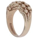 9ct Yellow Gold Two Row Keeper Ring