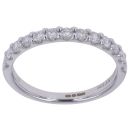 9ct White Gold 0.50ct Brilliant Cut Lab Grown Diamond Half Eternity Ring