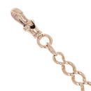 9ct Rose Gold Albert Bracelet 9"