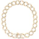 9ct Yellow Gold Curb Bracelet 9.5"