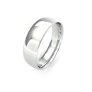 Platinum 6mm Slight Court Wedding Band