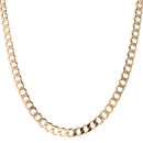9ct Yellow Gold Curb Chain 22"