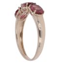 9ct Yellow Gold Kunzite Three Stone Ring
