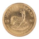 1981 1/10oz South Africa Krugerrand Coin
