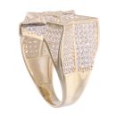 9ct Yellow Gold Cubic Zirconia Star Signet Ring