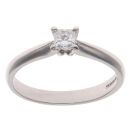 18ct White Gold 0.25ct Princess Cut Diamond Solitaire Ring