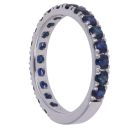 18ct White Gold Sapphire 3/4 Full Eternity Ring