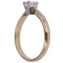 18ct Yellow Gold 0.30ct Millenium Cut Diamond Solitaire Ring