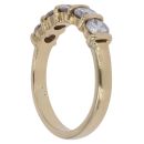 18ct Yellow Gold 0.90ct Brilliant Cut Five Stone Diamond Ring