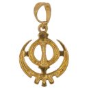 22ct Yellow Gold Khanda Pendant