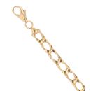 18ct Yellow Gold Curb Bracelet 8"