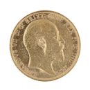 1904 Edward VII Large Head Australia Full Sovereign Coin