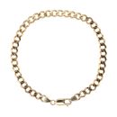 9ct Yellow Gold Curb Bracelet 8"