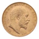 1902 Edward VII Large Head UK Full Sovereign Coin