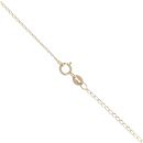 9ct Yellow Gold 0.05ct Diamond And Tanzanite Pendant And Chain 18"
