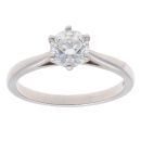 Platinum 1.01ct Brilliant Cut Diamond Solitaire Ring