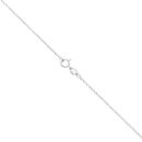 9ct White Gold 1.00ct Oval Cut Lab Grown Diamond Pendant and Chain 18"