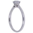 9ct White Gold 0.50ct Brilliant Cut Lab Grown Diamond Solitaire Ring