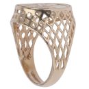 9ct Yellow Gold St George Openwork Ring