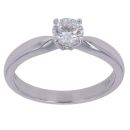 18ct White Gold 0.50ct Round Brilliant Cut Diamond Solitaire Ring