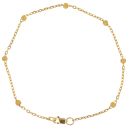22ct Yellow Gold Junction Bead Bracelet 7"