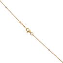 22ct Yellow and White Gold Bead Chain 16"