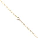 14ct Yellow Gold Children's Green Eye Pendant And Chain 16"