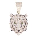 9ct Yellow Gold Cubic Zirconia Lion Pendant