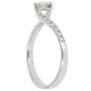 18ct White Gold 0.55ct Oval Cut Diamond Solitaire Ring