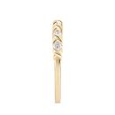 Silver 18ct Yellow Gold Plated 0.33ct Lab Grown Diamond Eternity Ring