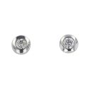 9ct White Gold 0.10ct Diamond Solitaire Stud Earrings