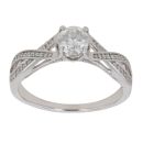 9ct White Gold 1.15ct Brilliant Cut Diamond Solitaire Ring