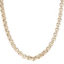 9ct Yellow Gold Patterned Belcher Chain 24"