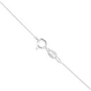 Silver Wave Locket And Chain 18" By Icesia