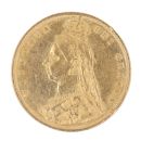 1887 Victoria Jubilee Head Shield UK Half Sovereign Coin