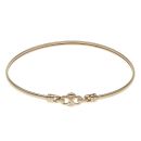 9ct Yellow Gold Patterned Hinged Bangle