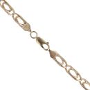 9ct Yellow Gold Fancy Curb Chain 20"
