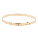 9ct Yellow Gold Patterned Expanding Bangle