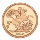 2019 Elizabeth II Fifth Portrait UK Full Sovereign Coin