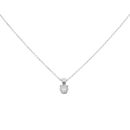 18ct White Gold 0.30ct Brilliant Cut Diamond Solitaire Pendant And Chain 18"