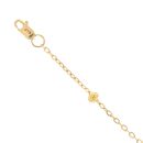 22ct Yellow Gold Diamond Cut Junction Bracelet 7"