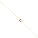 9ct Yellow Gold 0.03ct Diamond And Pink Sapphire Cluster Pendant And Chain 18"