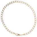 9ct Yellow Gold Square Curb Bracelet 7.5"
