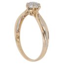 18ct Yellow Gold 0.15ct Diamond Cluster Ring