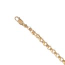 Silver Gold Plated Belcher Bracelet 8.5"