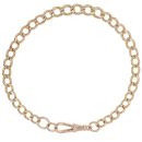 9ct Yellow Gold Albert Bracelet 8.5"