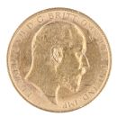 1909 Edward VII Large Head UK Half Sovereign Coin