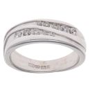 9ct White Gold 0.25ct Brilliant Cut Diamond Fancy Ring