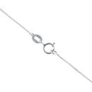 9ct White Gold Cubic Zirconia Pendant And Chain 18"